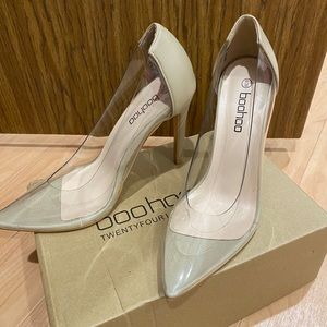 Boohoo clear heels